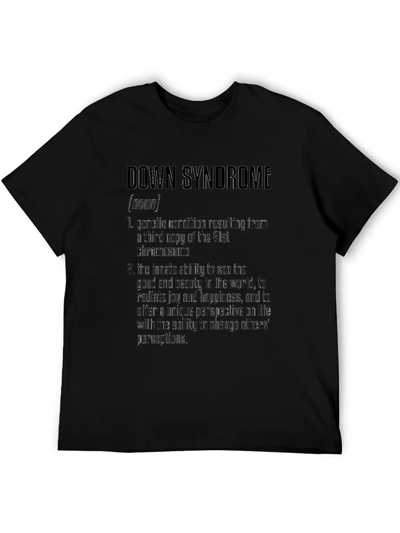 Down Syndrome Definition | 21th Chromosome Unisex Casual T-Shirt – Clean Design For Daily Comfort