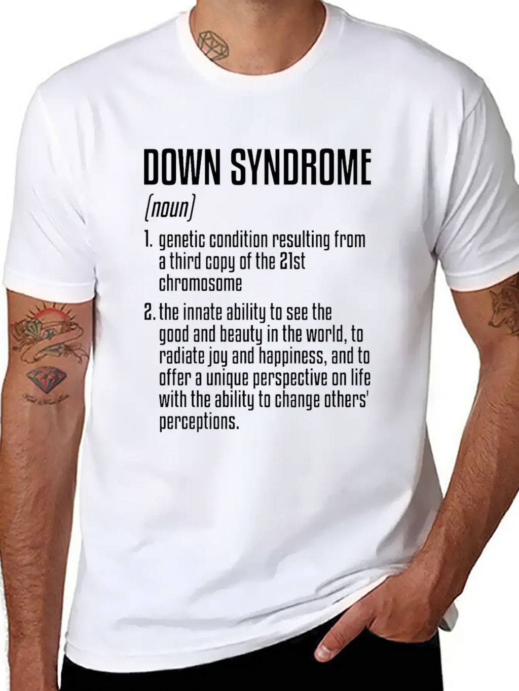 Down Syndrome Definition | 21th Chromosome Unisex Casual T-Shirt – Clean Design For Daily Comfort