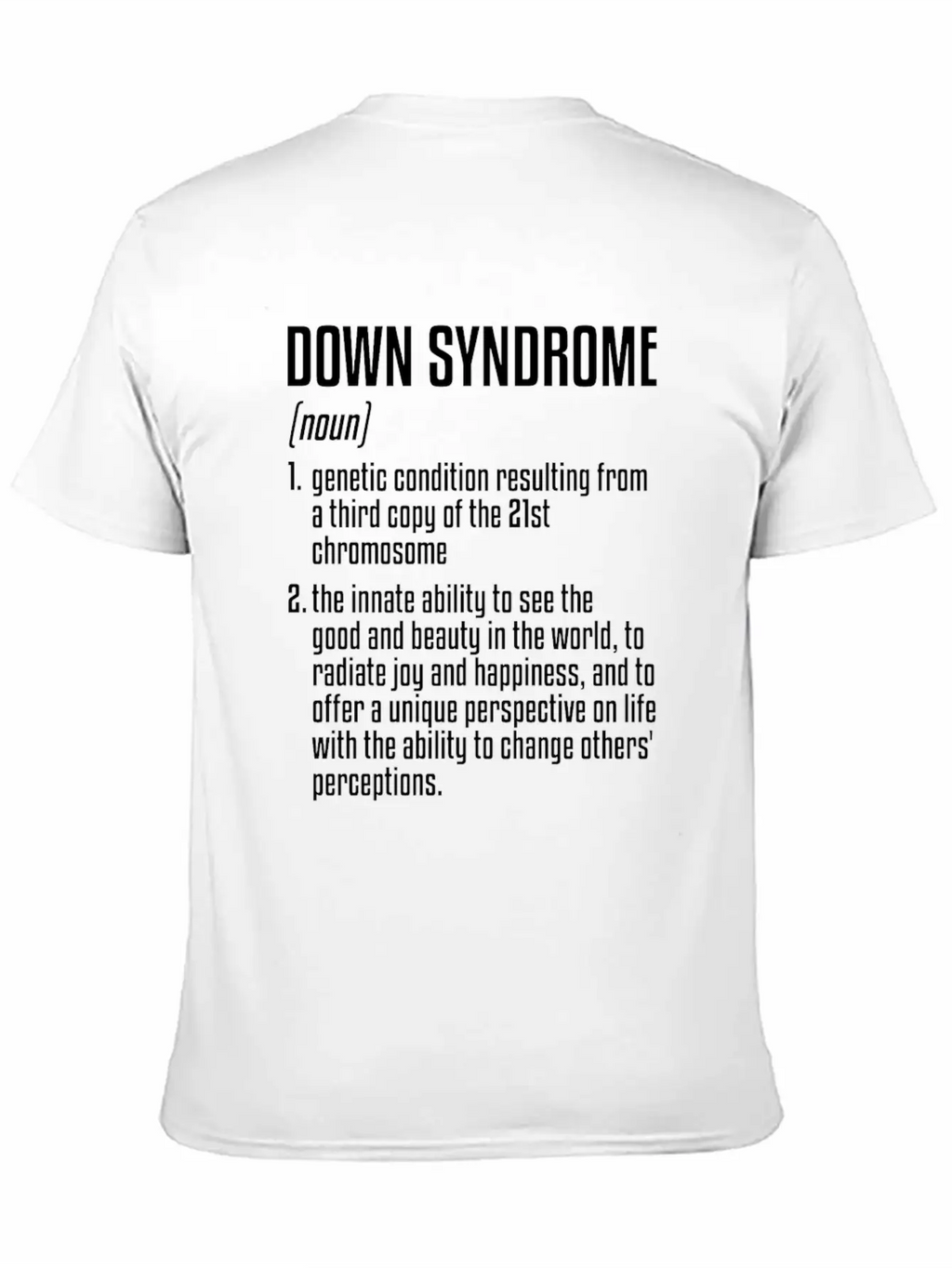 Down Syndrome Definition | 21th Chromosome Unisex Casual T-Shirt – Clean Design For Daily Comfort