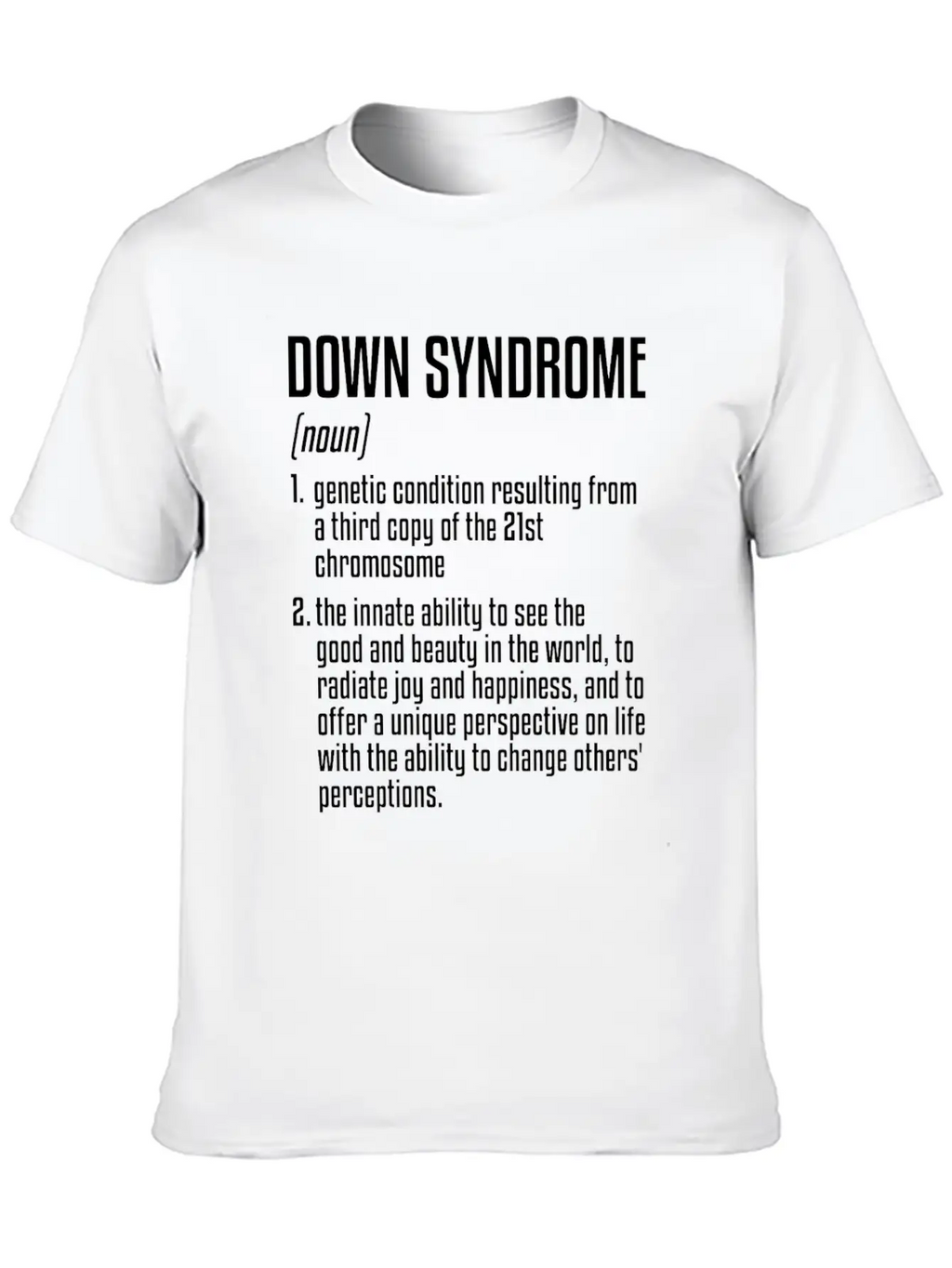 Down Syndrome Definition | 21th Chromosome Unisex Casual T-Shirt – Clean Design For Daily Comfort