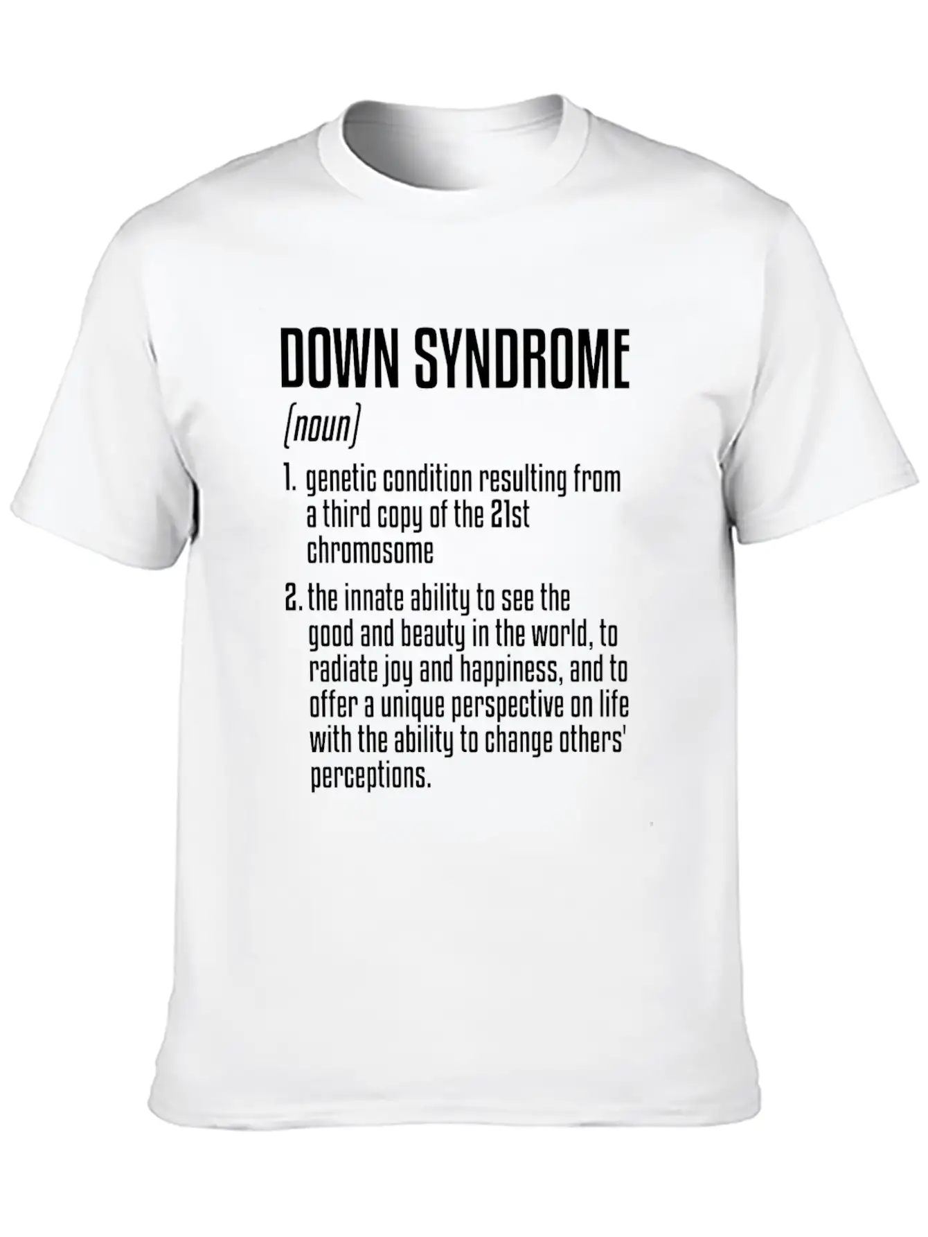 Down Syndrome Definition | 21th Chromosome Unisex Casual T-Shirt – Clean Design For Daily Comfort