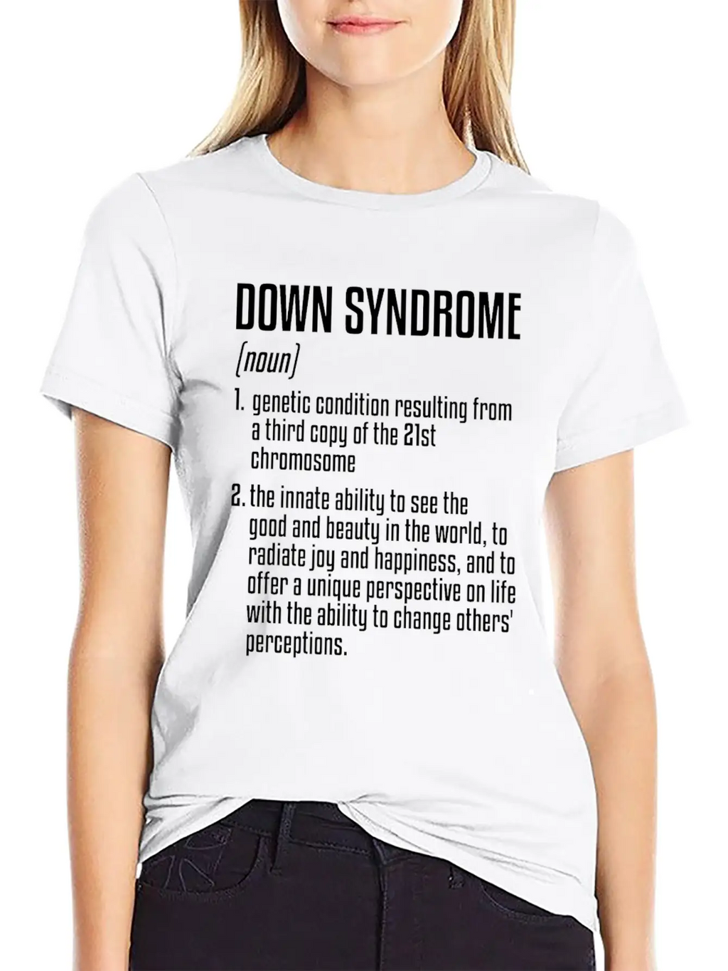 Down Syndrome Definition | 21th Chromosome Unisex Casual T-Shirt – Clean Design For Daily Comfort