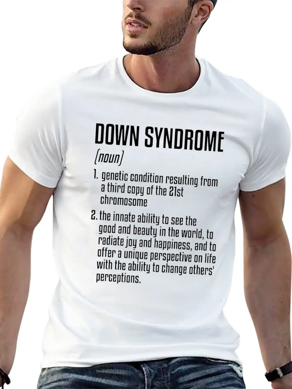 Down Syndrome Definition | 21th Chromosome Unisex Casual T-Shirt – Clean Design For Daily Comfort