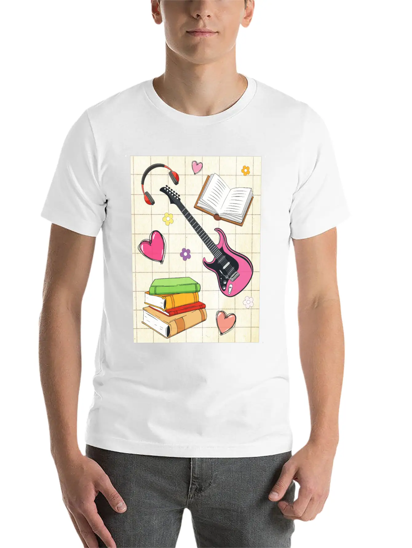Downtown Girl Aesthetic Pattern Coquette Aesthetic Breathable Soft Cotton T-Shirt – Timeless Casual Look