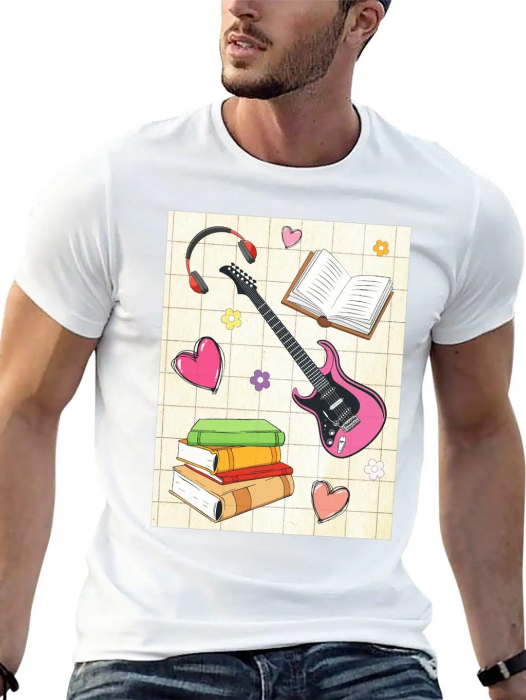Downtown Girl Aesthetic Pattern Coquette Aesthetic Breathable Soft Cotton T-Shirt – Timeless Casual Look