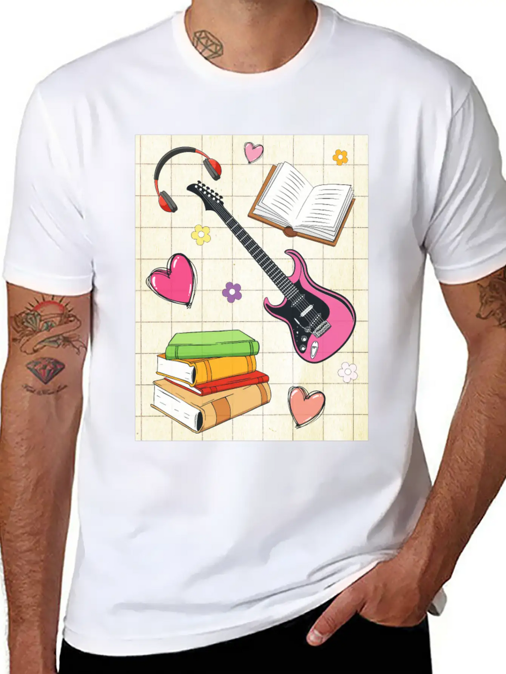 Downtown Girl Aesthetic Pattern Coquette Aesthetic Breathable Soft Cotton T-Shirt – Timeless Casual Look