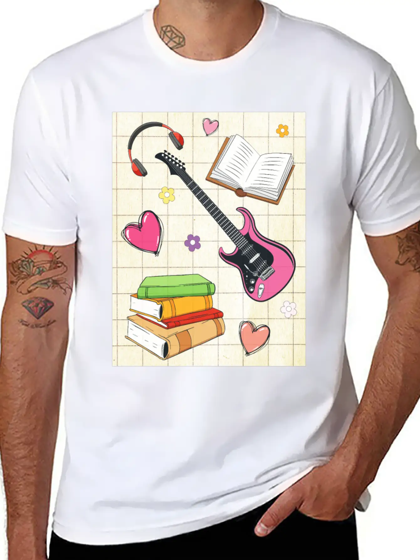 Downtown Girl Aesthetic Pattern Coquette Aesthetic Breathable Soft Cotton T-Shirt – Timeless Casual Look