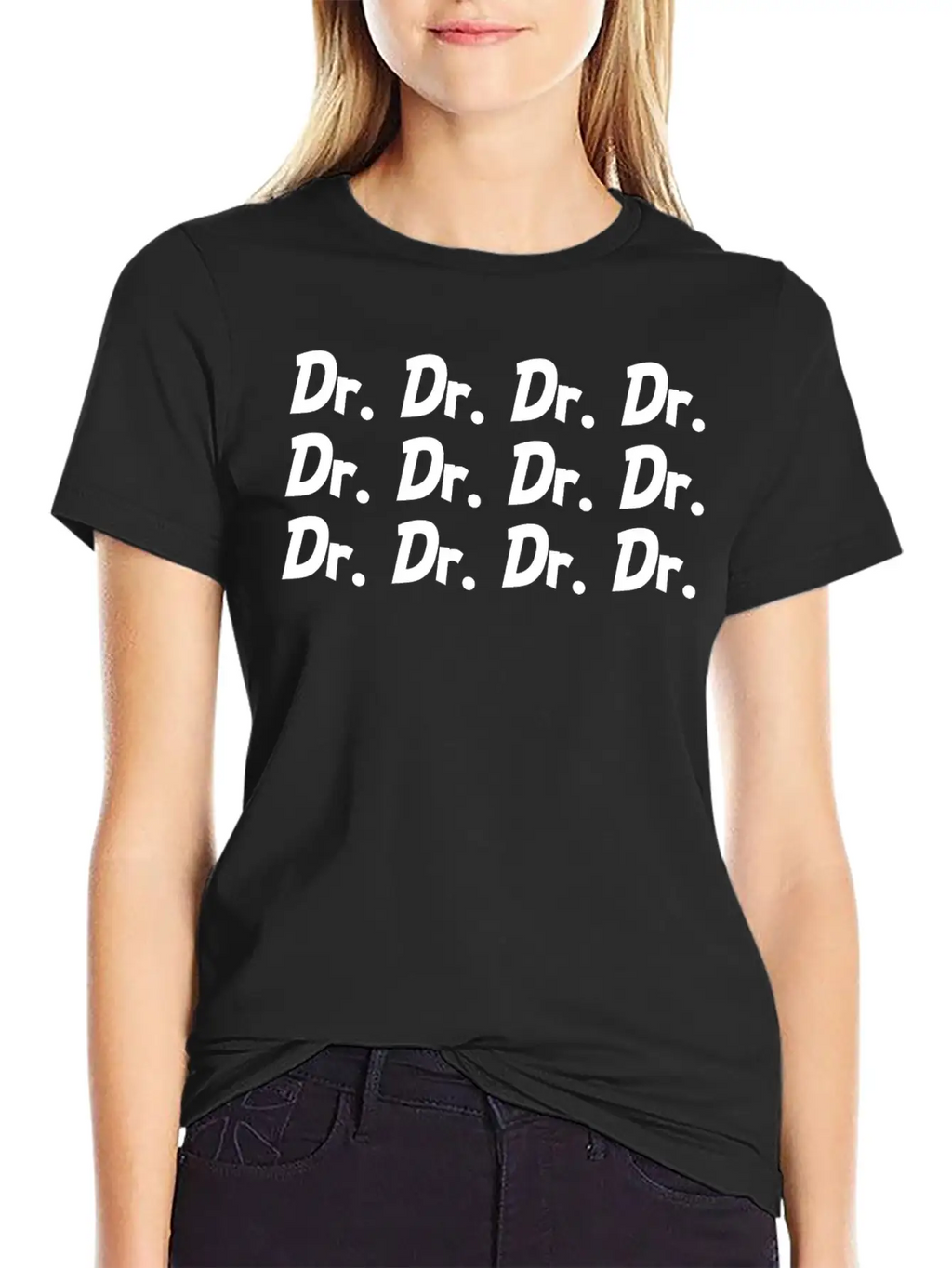 Dr. Title Doctor Medicine Student Gifts Funny Basic Graphic T-Shirt – Daily Comfort In Soft Cotton