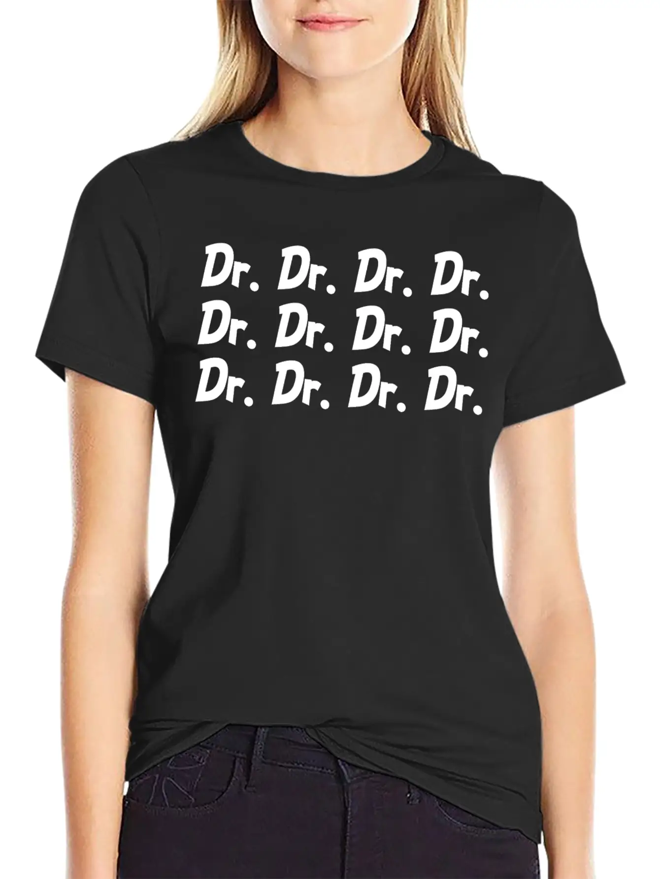 Dr. Title Doctor Medicine Student Gifts Funny Basic Graphic T-Shirt – Daily Comfort In Soft Cotton