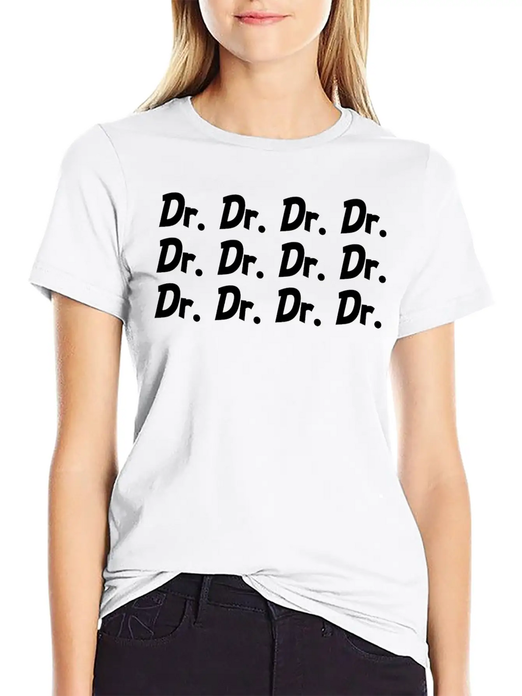 Dr. Title Doctor Medicine Student Gifts Funny Basic Graphic T-Shirt – Daily Comfort In Soft Cotton