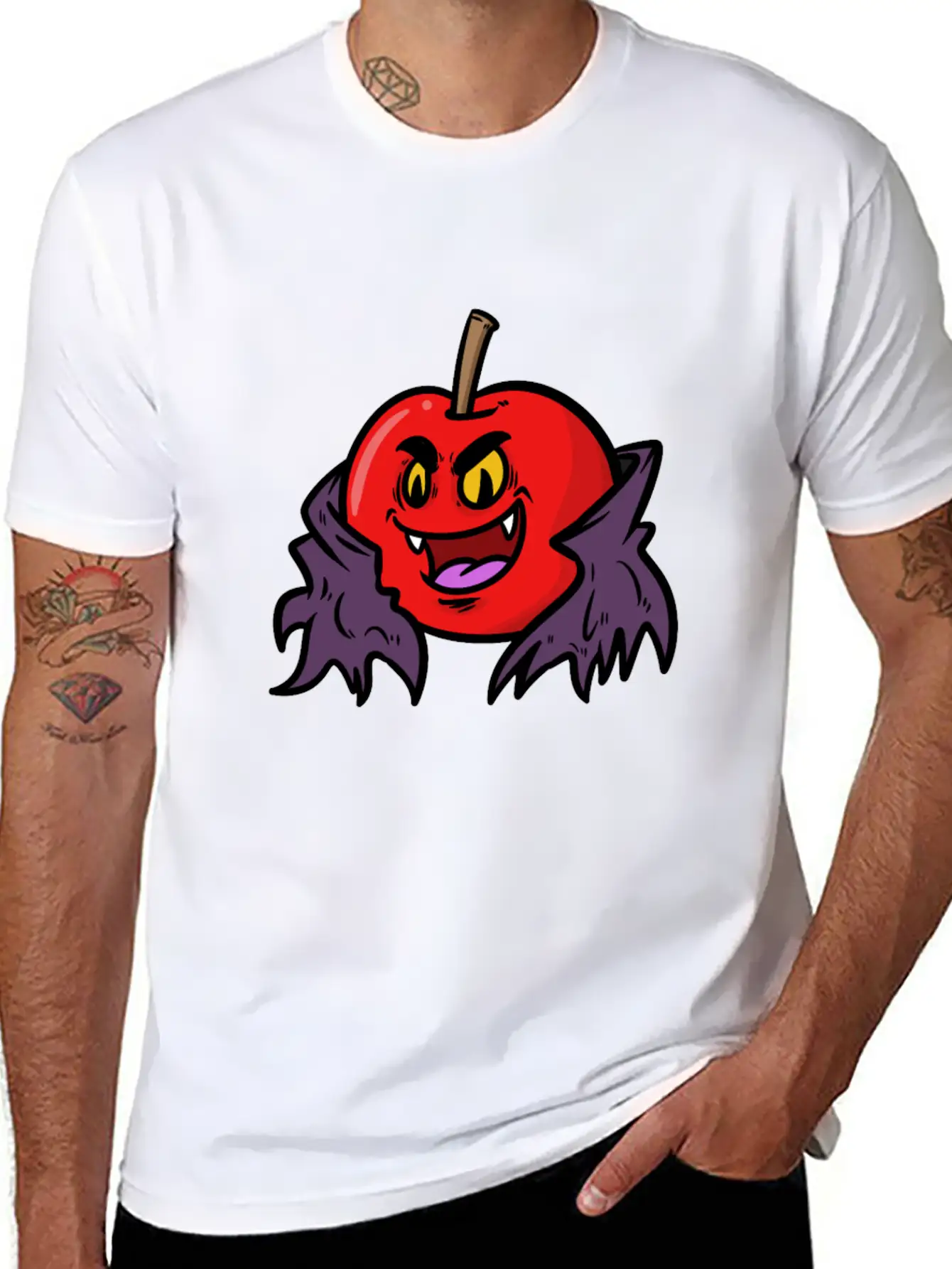 Dracula Cherry Vampire Classic Cotton Tee – Unisex Comfort For Any Season
