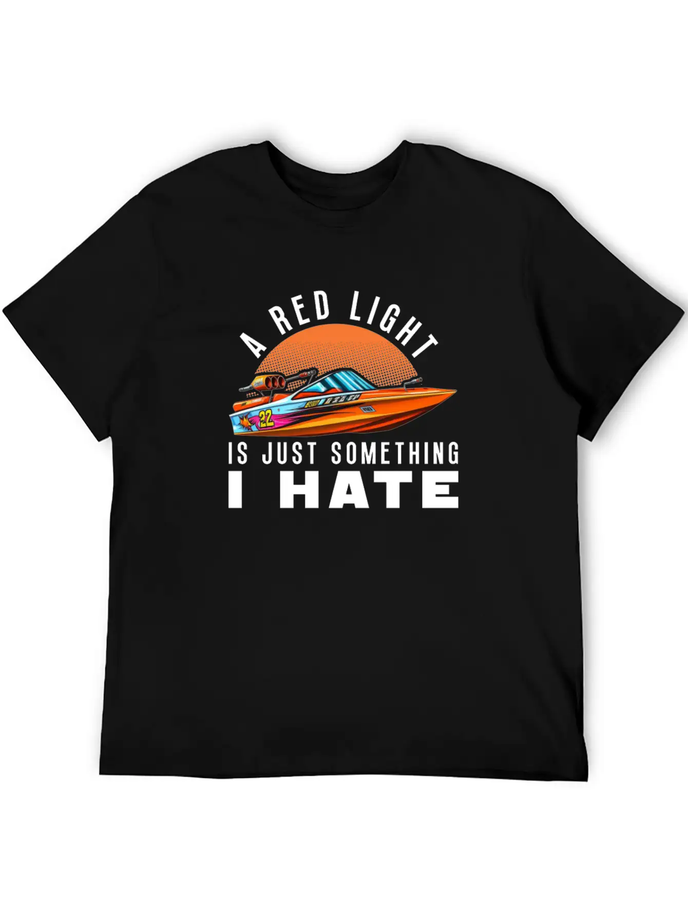 Drag Boat Racing Racer Speed Boat Driver Modern Fit Casual T-Shirt – Clean And Versatile Design