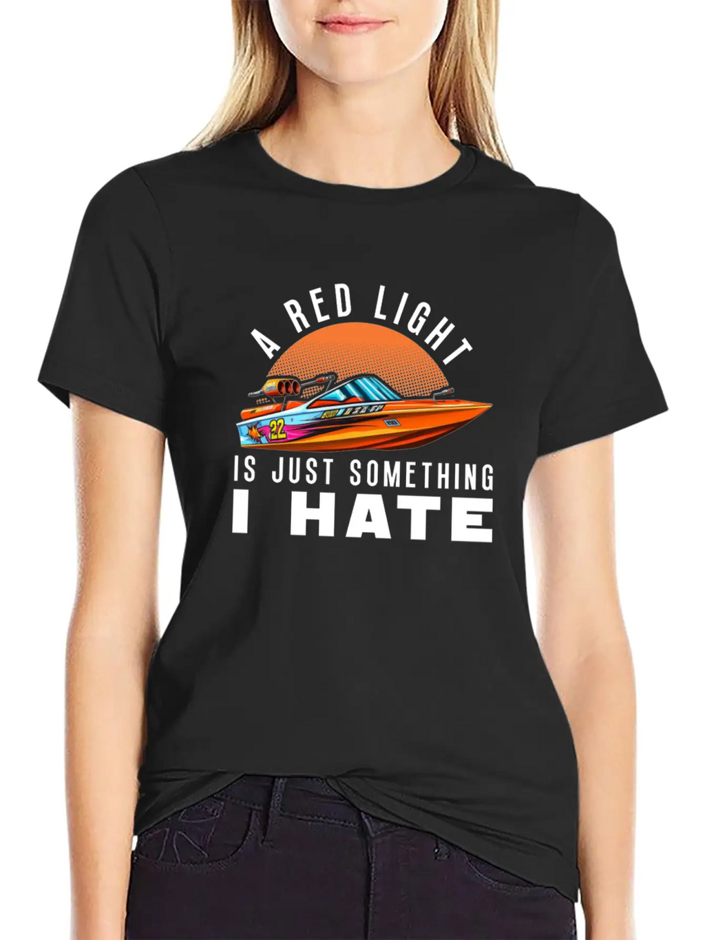 Drag Boat Racing Racer Speed Boat Driver Modern Fit Casual T-Shirt – Clean And Versatile Design