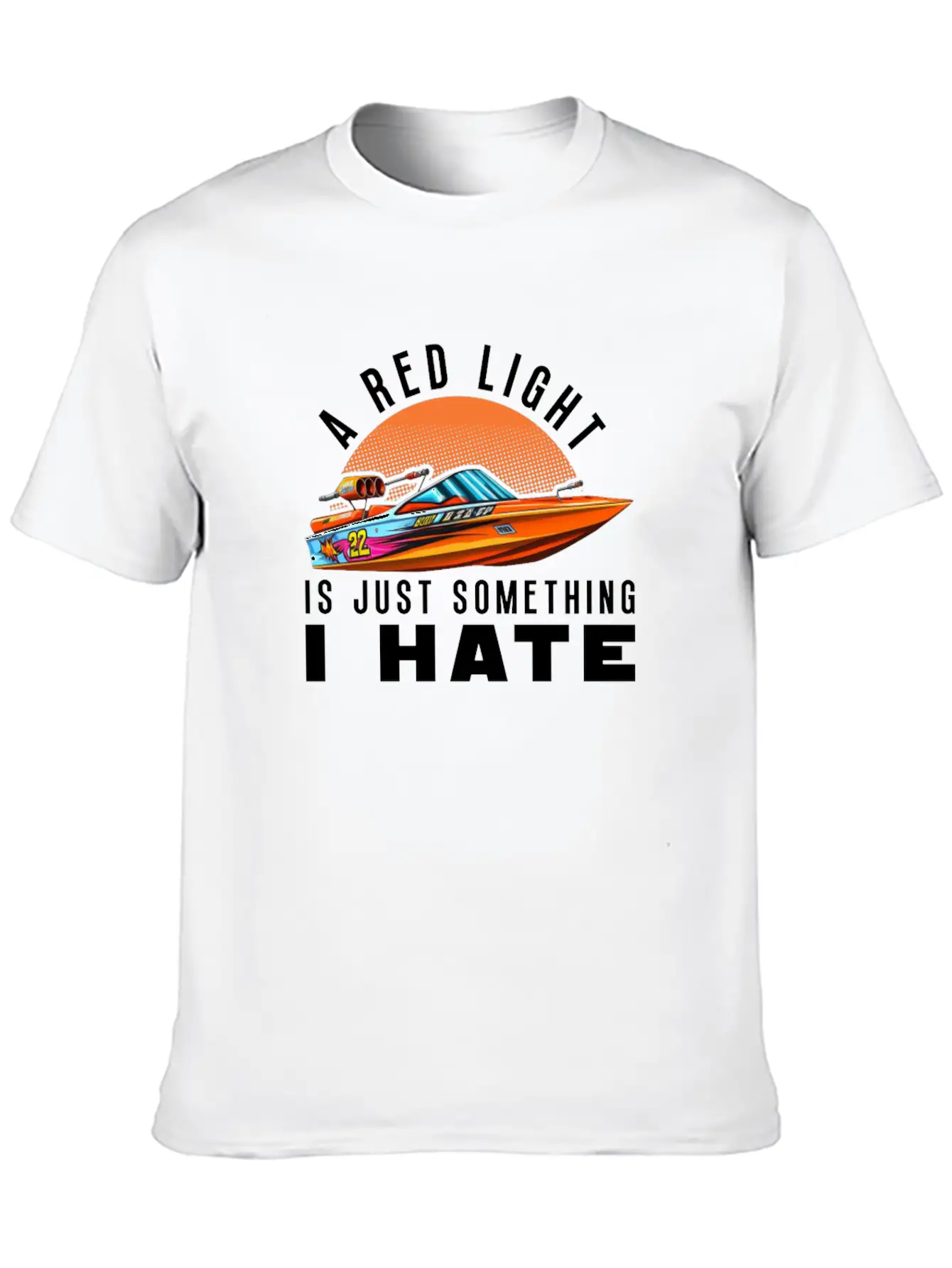 Drag Boat Racing Racer Speed Boat Driver Modern Fit Casual T-Shirt – Clean And Versatile Design