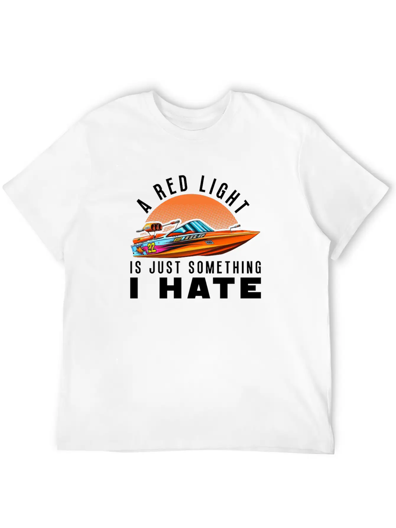 Drag Boat Racing Racer Speed Boat Driver Modern Fit Casual T-Shirt – Clean And Versatile Design