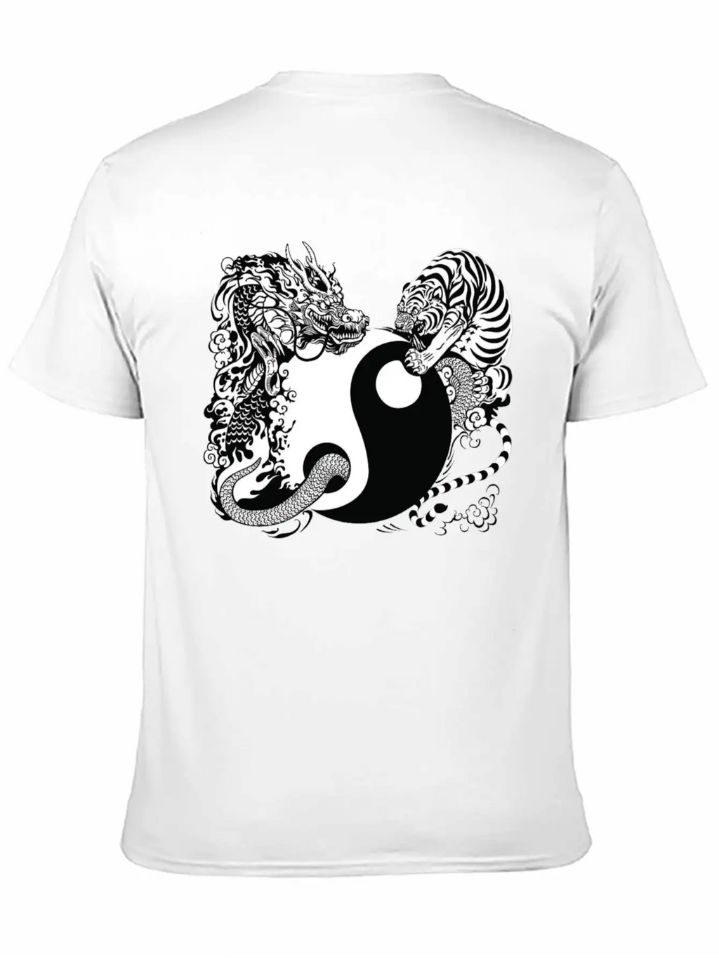 Dragon And Tiger Classic Cotton Tee – Unisex Comfort For Any Season