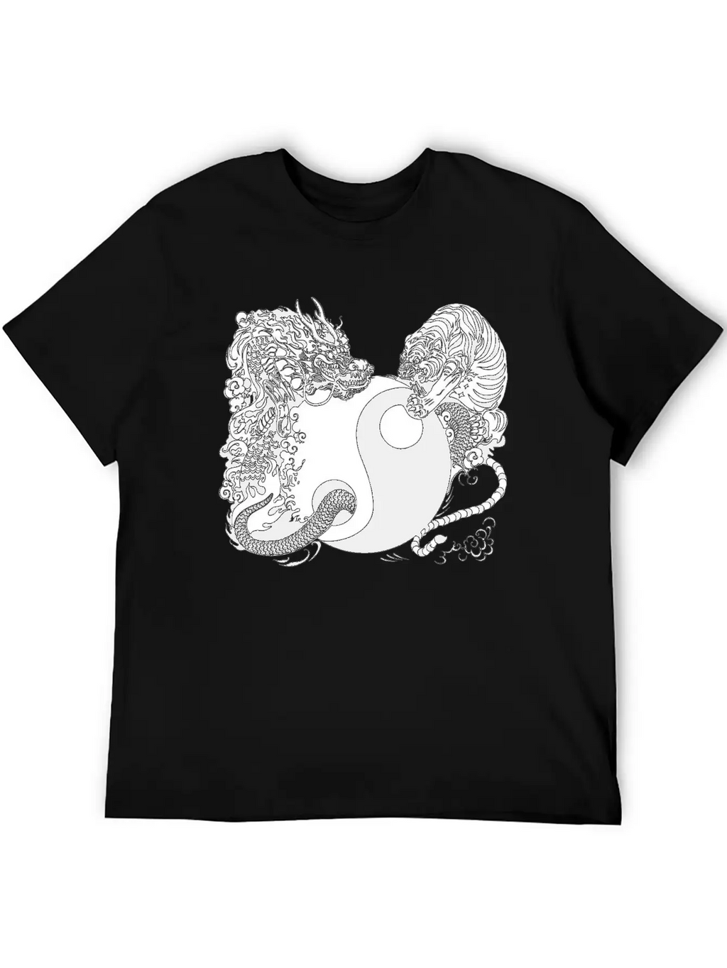 Dragon And Tiger Classic Cotton Tee – Unisex Comfort For Any Season