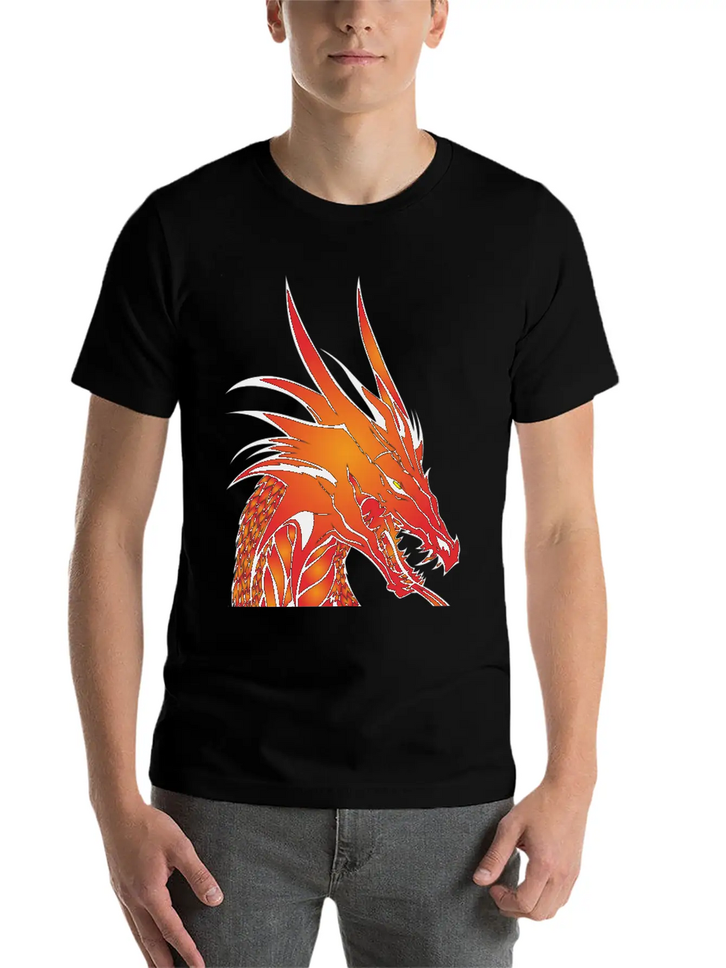Dragon Unisex Casual T-Shirt – Clean Design For Daily Comfort