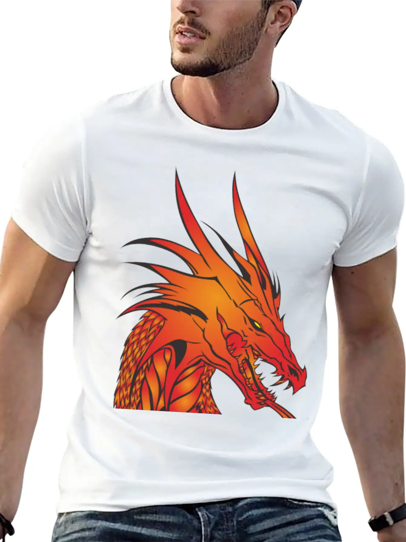 Dragon Unisex Casual T-Shirt – Clean Design For Daily Comfort