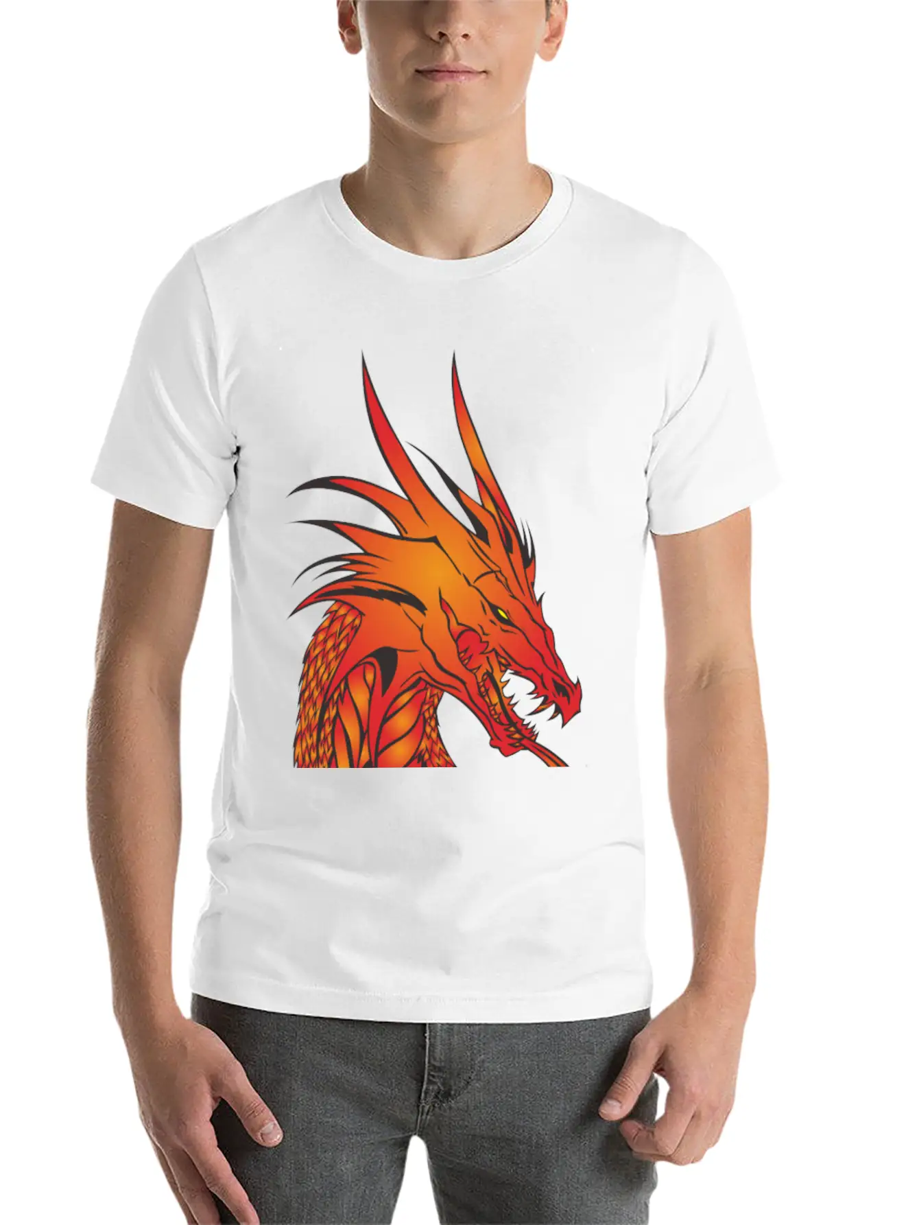 Dragon Unisex Casual T-Shirt – Clean Design For Daily Comfort