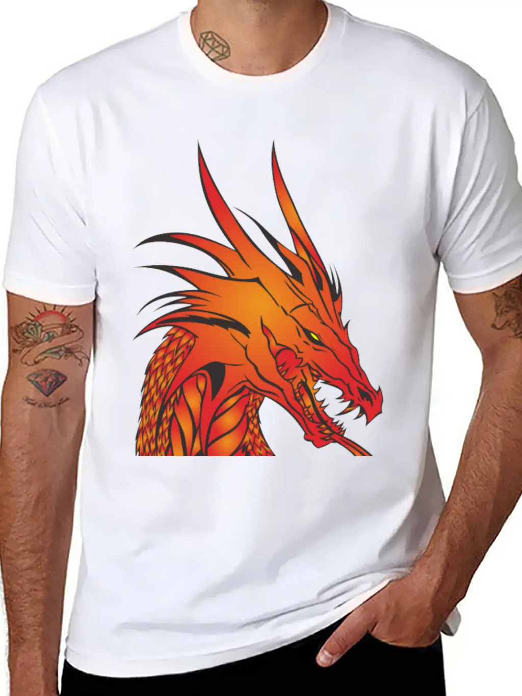 Dragon Unisex Casual T-Shirt – Clean Design For Daily Comfort