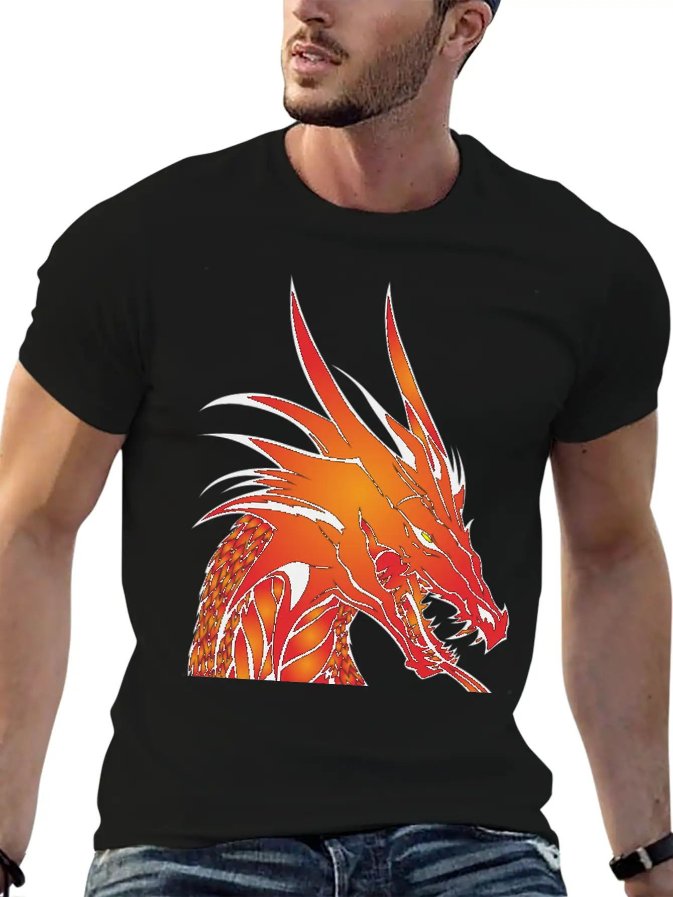 Dragon Unisex Casual T-Shirt – Clean Design For Daily Comfort