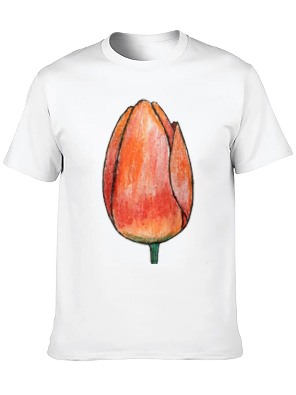 Draw A Tulip Stylish Everyday T-Shirt – Unisex Basic Cotton Tee