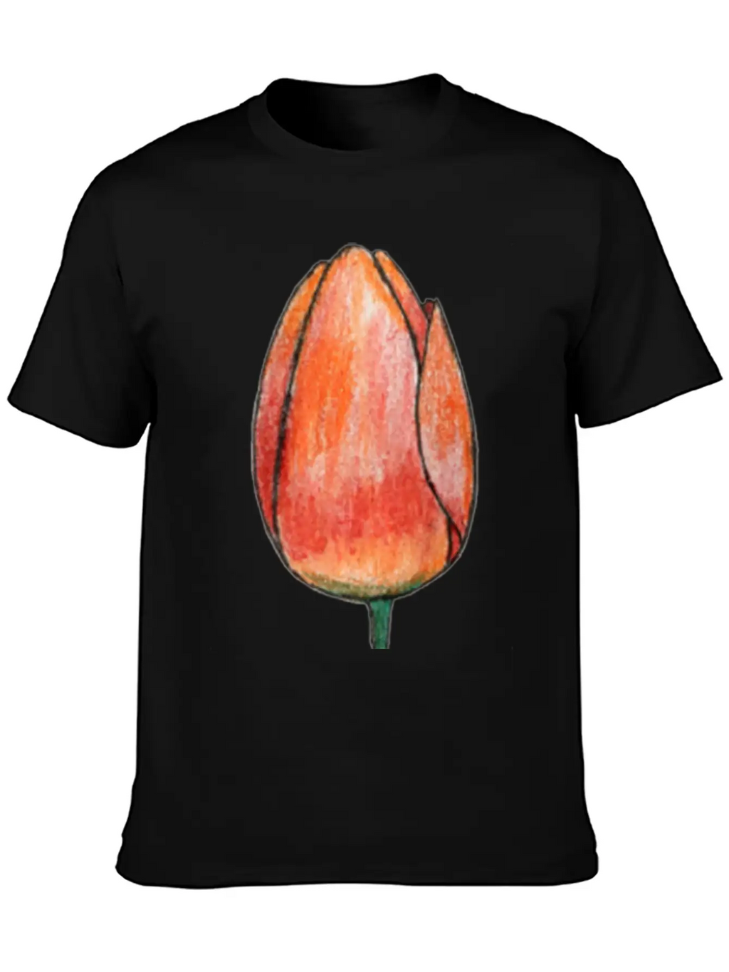 Draw A Tulip Stylish Everyday T-Shirt – Unisex Basic Cotton Tee