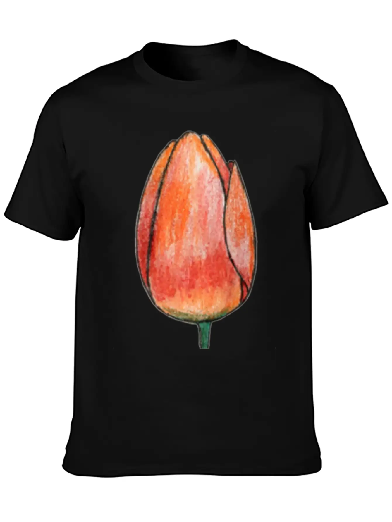 Draw A Tulip Stylish Everyday T-Shirt – Unisex Basic Cotton Tee