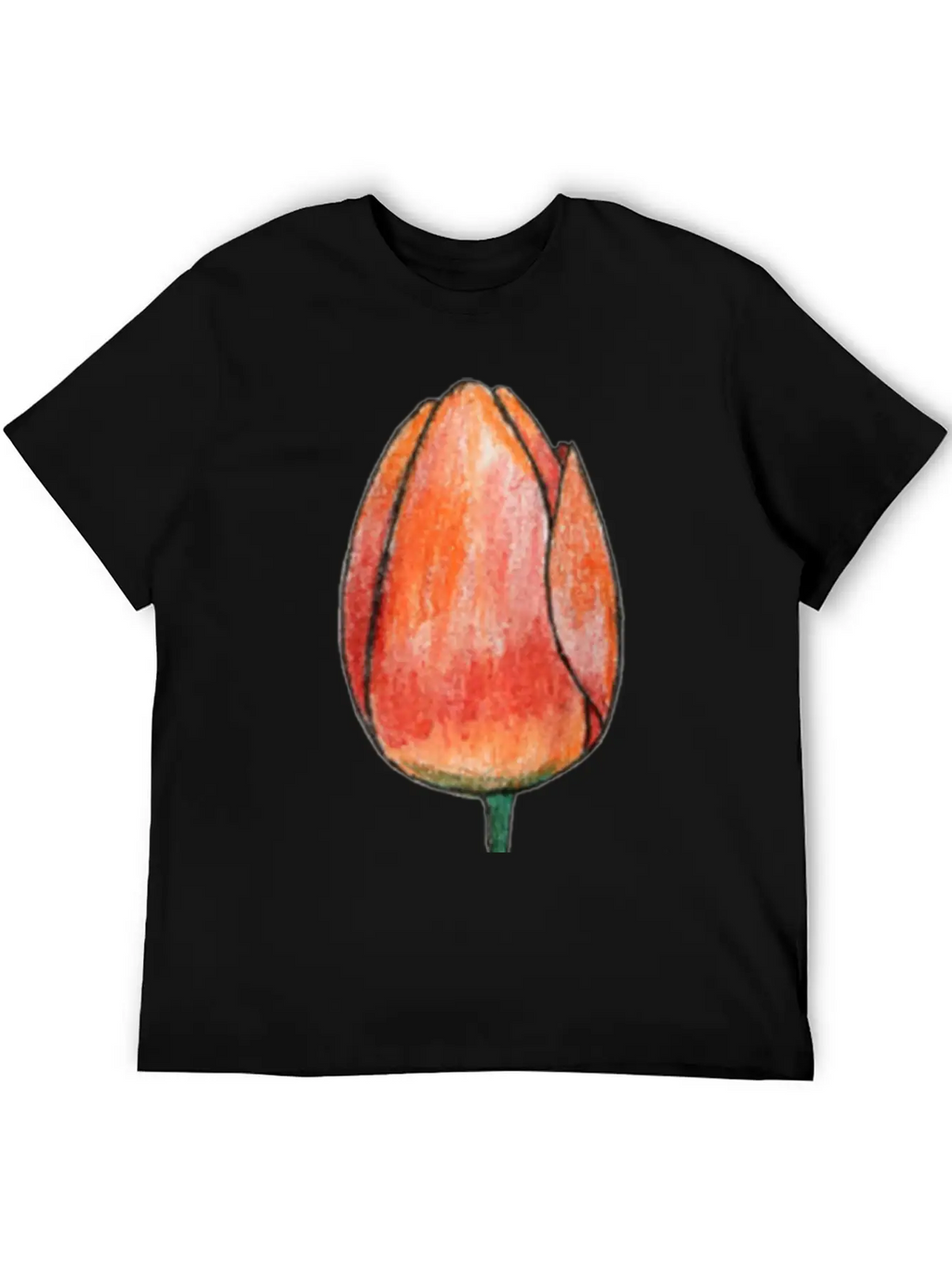 Draw A Tulip Stylish Everyday T-Shirt – Unisex Basic Cotton Tee