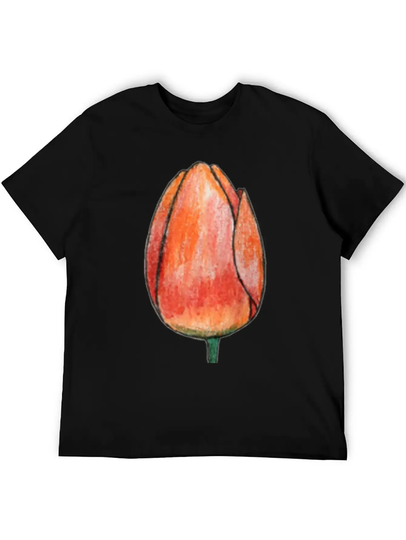 Draw A Tulip Stylish Everyday T-Shirt – Unisex Basic Cotton Tee