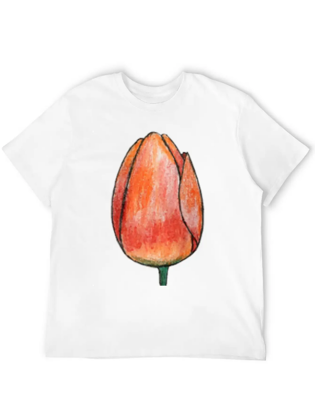 Draw A Tulip Stylish Everyday T-Shirt – Unisex Basic Cotton Tee