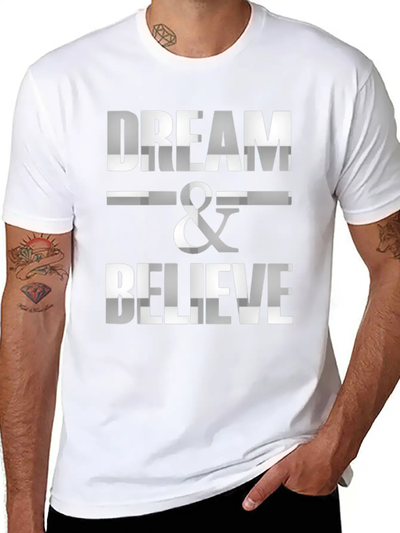 Dream And Belive Unisex Casual T-Shirt – Clean Design For Daily Comfort