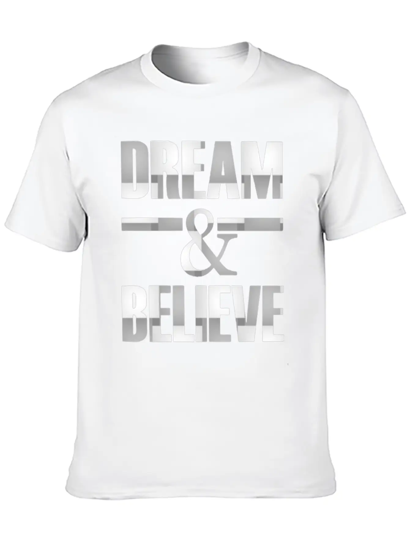 Dream And Belive Unisex Casual T-Shirt – Clean Design For Daily Comfort