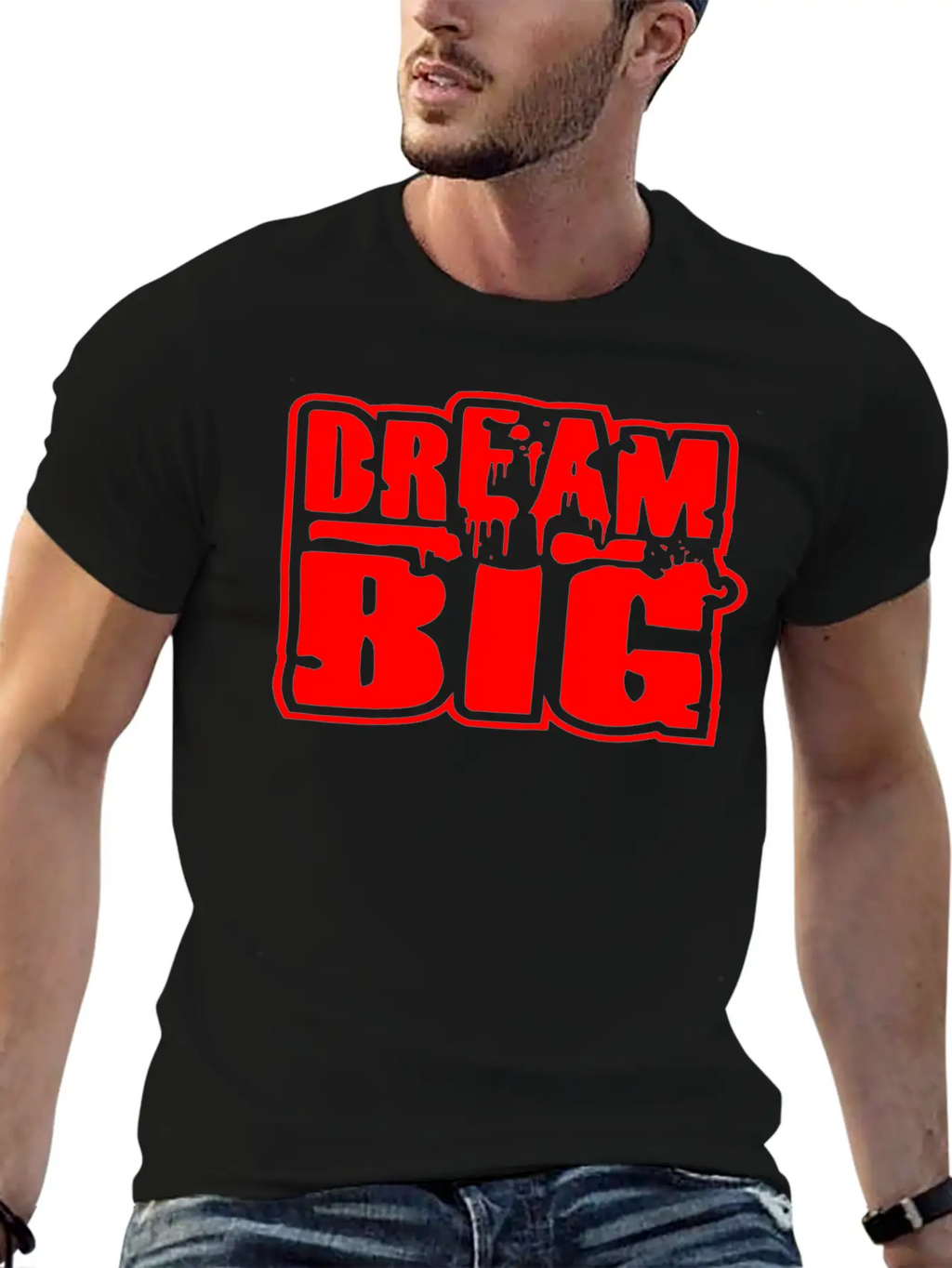 Dream Big In RED! Classic Cotton Tee – Unisex Comfort For Any Season