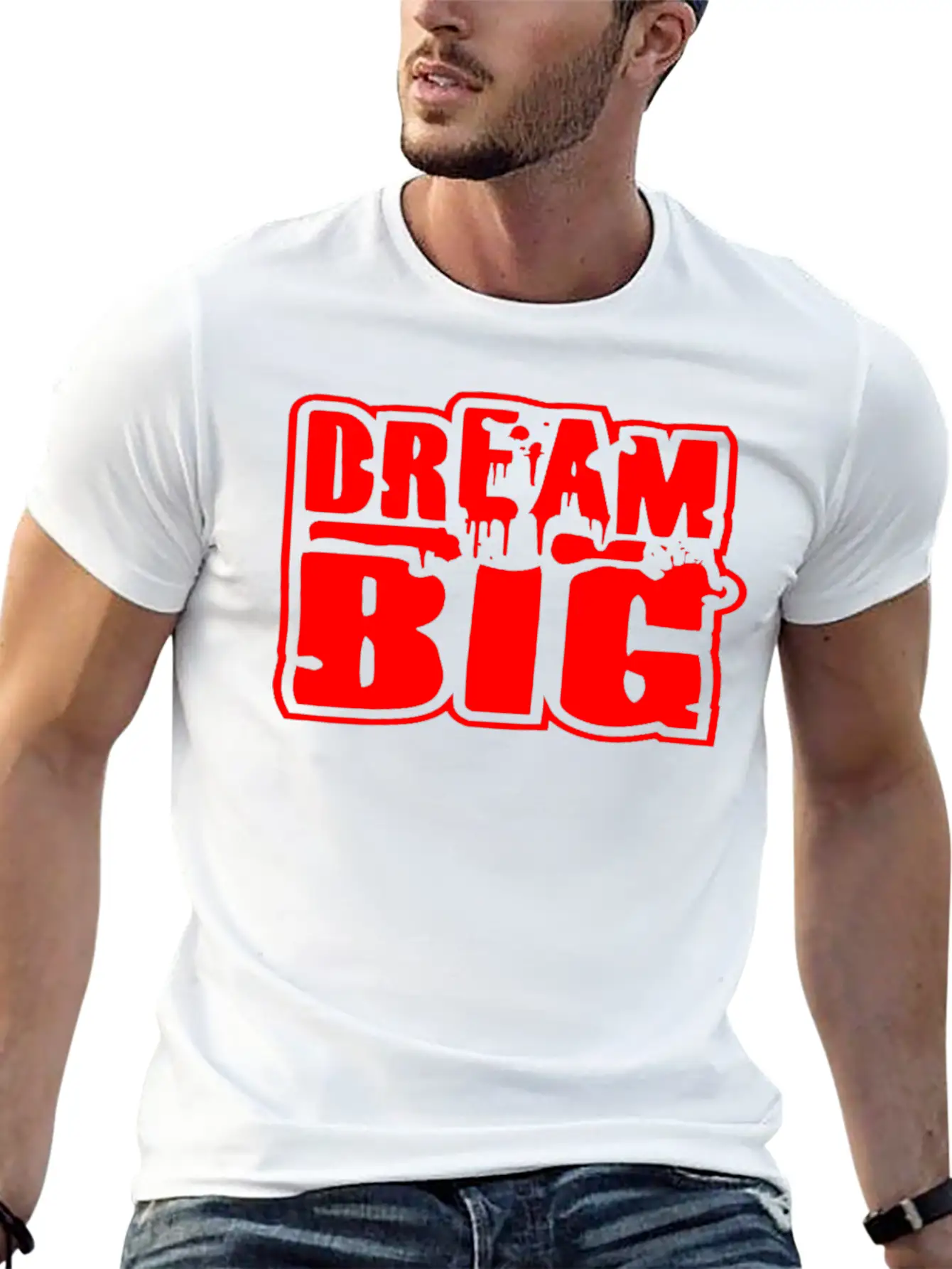 Dream Big In RED! Classic Cotton Tee – Unisex Comfort For Any Season
