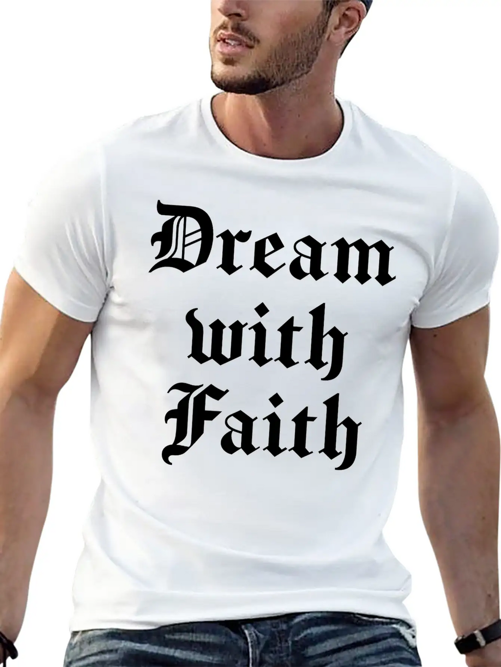 Dream With Faith Timeless Short Sleeve Tee – Comfy And Minimalist Design