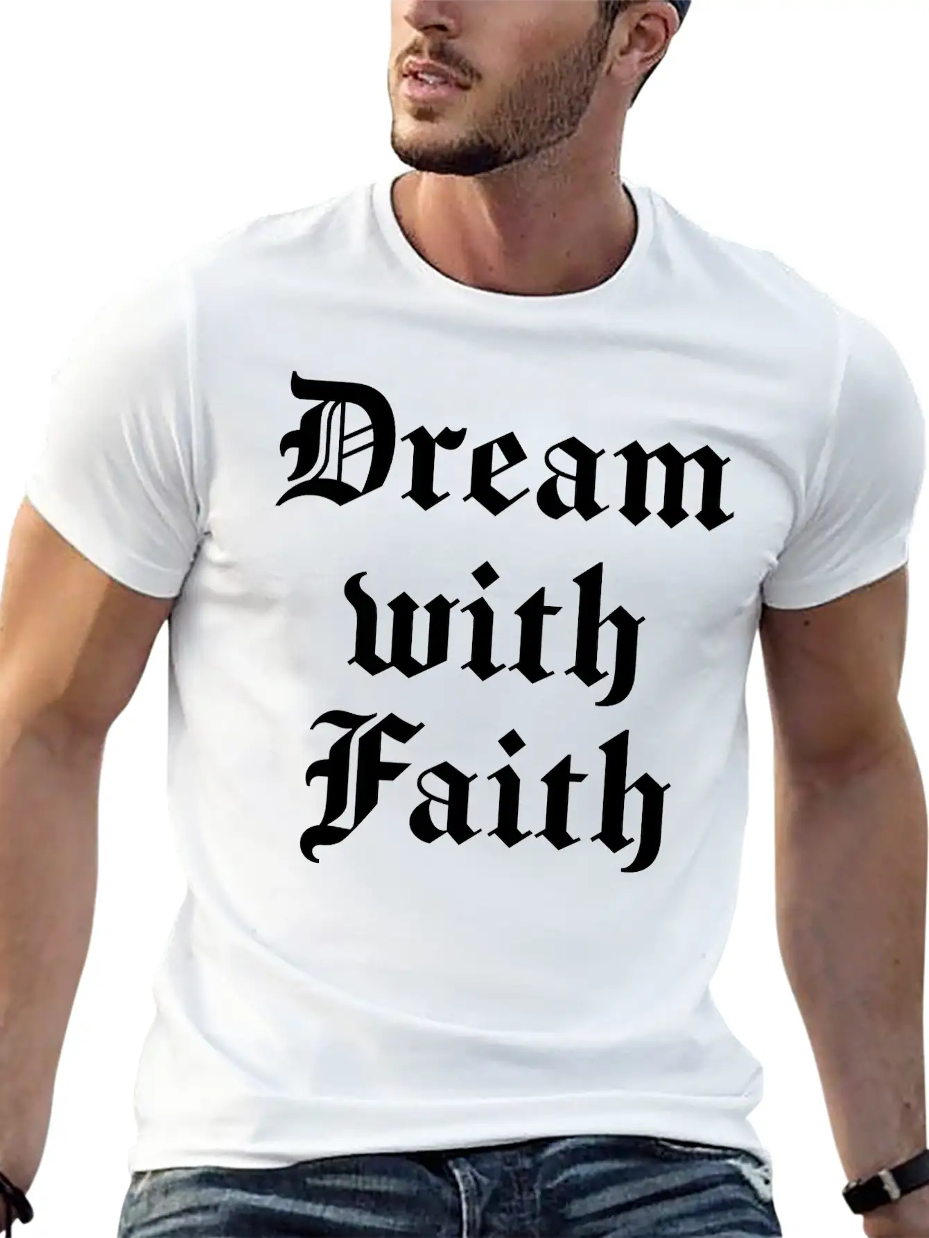 Dream With Faith Timeless Short Sleeve Tee – Comfy And Minimalist Design