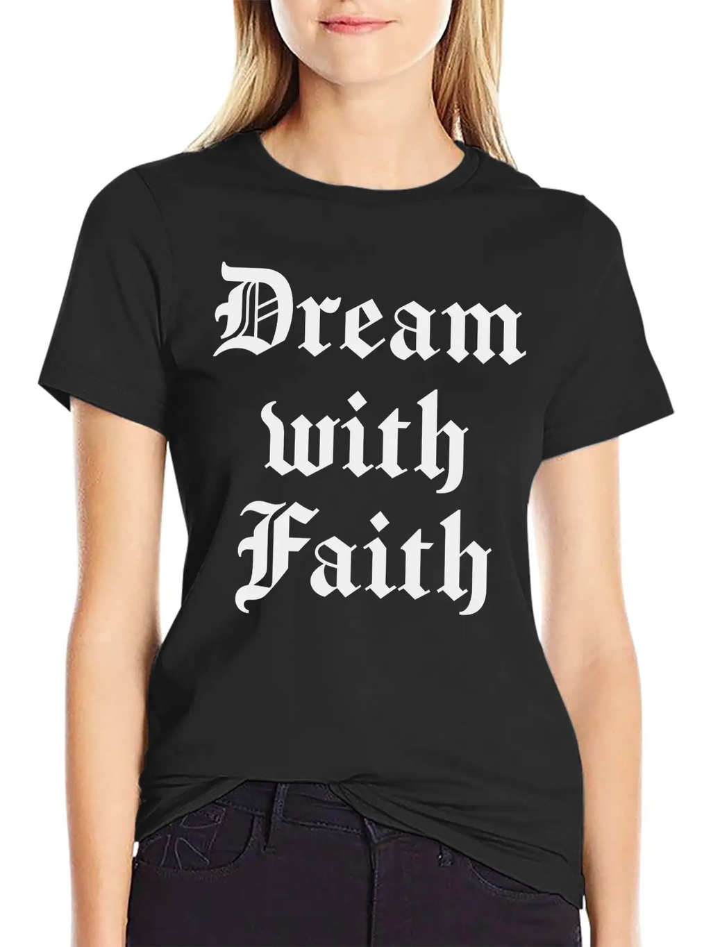 Dream With Faith Timeless Short Sleeve Tee – Comfy And Minimalist Design