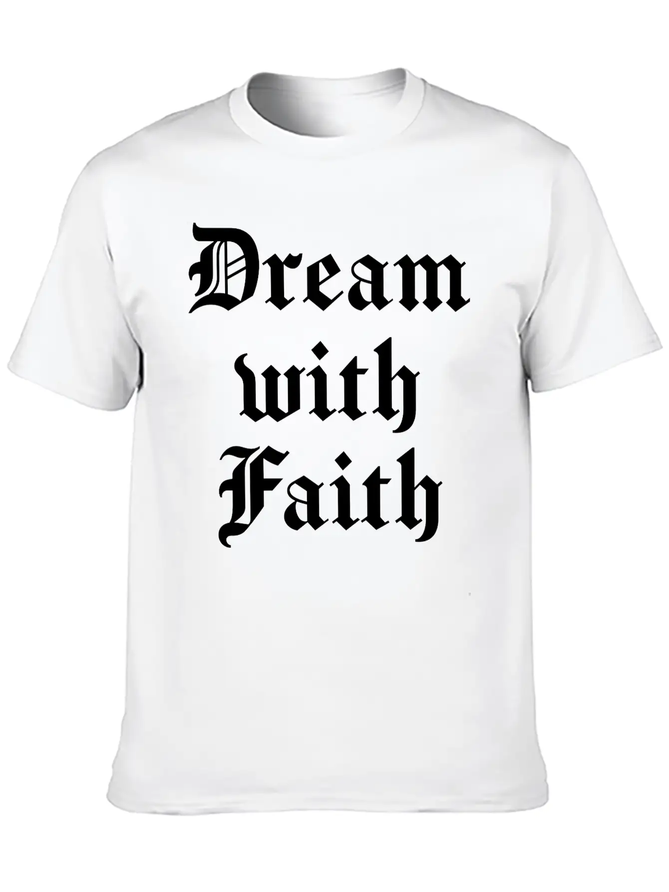 Dream With Faith Timeless Short Sleeve Tee – Comfy And Minimalist Design