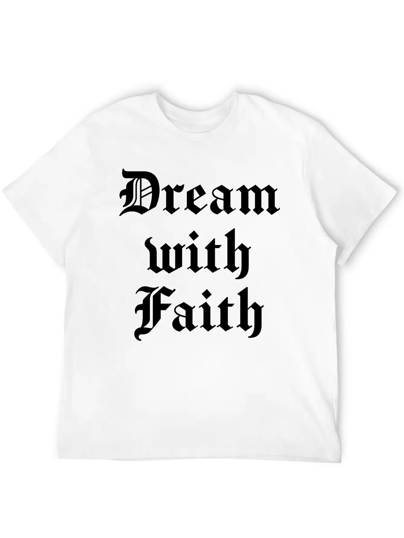 Dream With Faith Timeless Short Sleeve Tee – Comfy And Minimalist Design