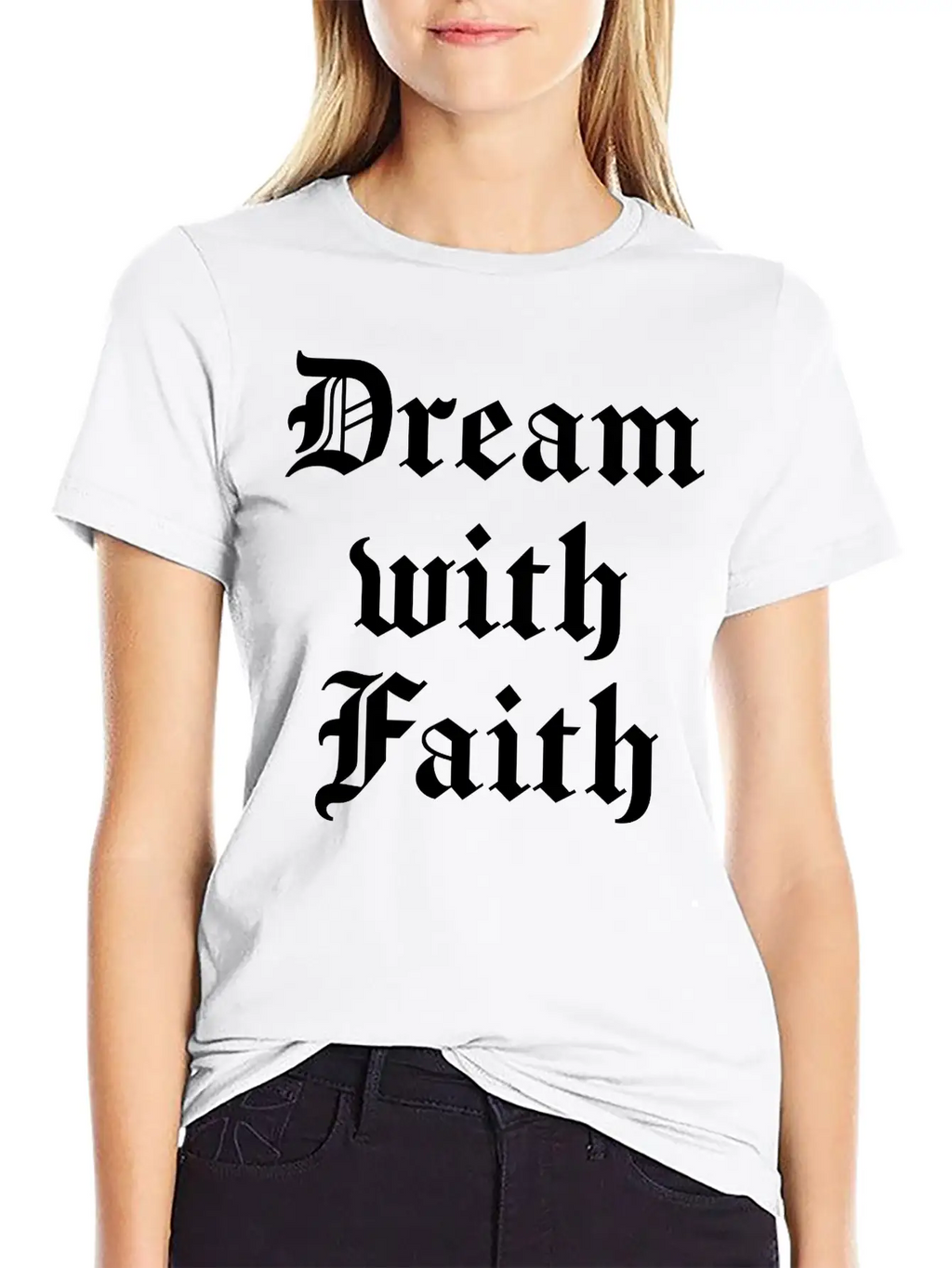 Dream With Faith Timeless Short Sleeve Tee – Comfy And Minimalist Design