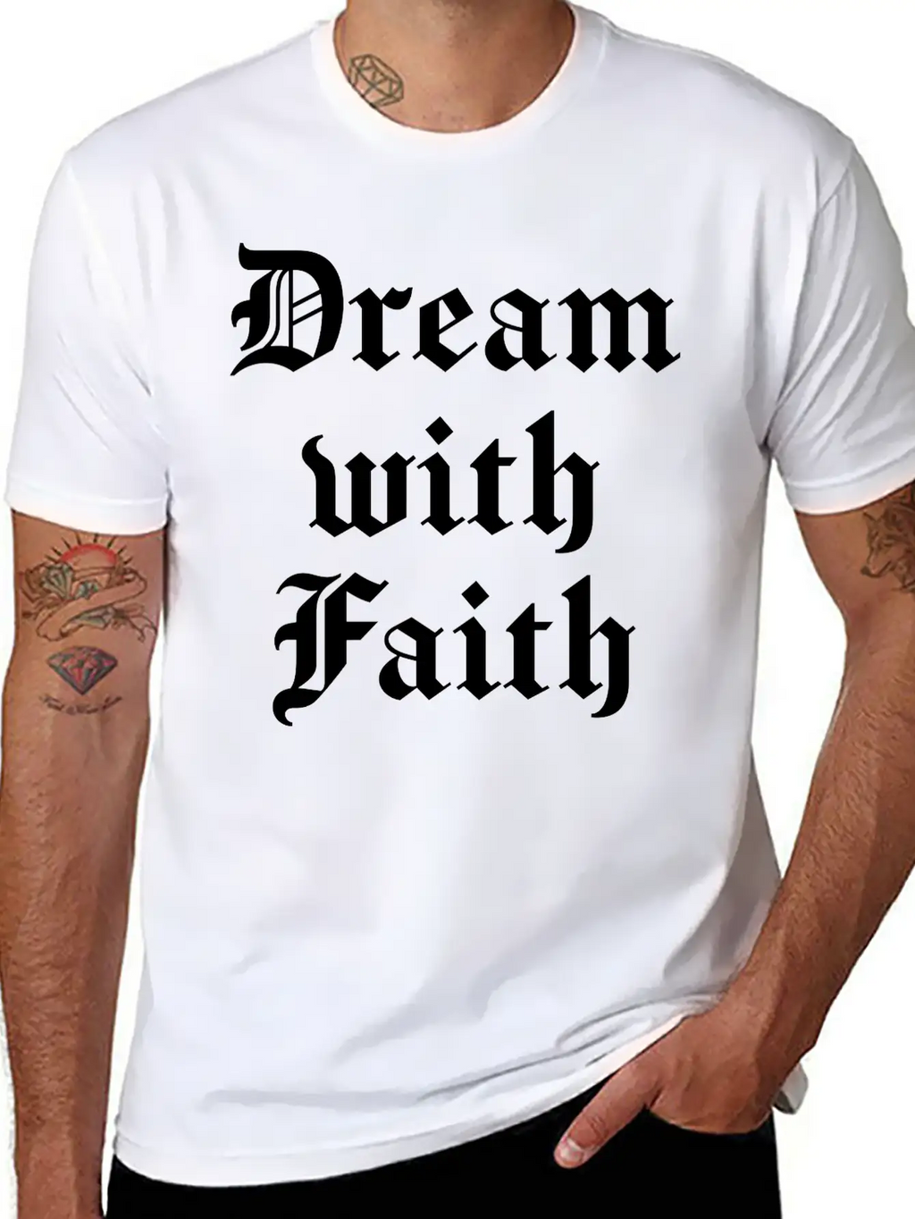 Dream With Faith Timeless Short Sleeve Tee – Comfy And Minimalist Design