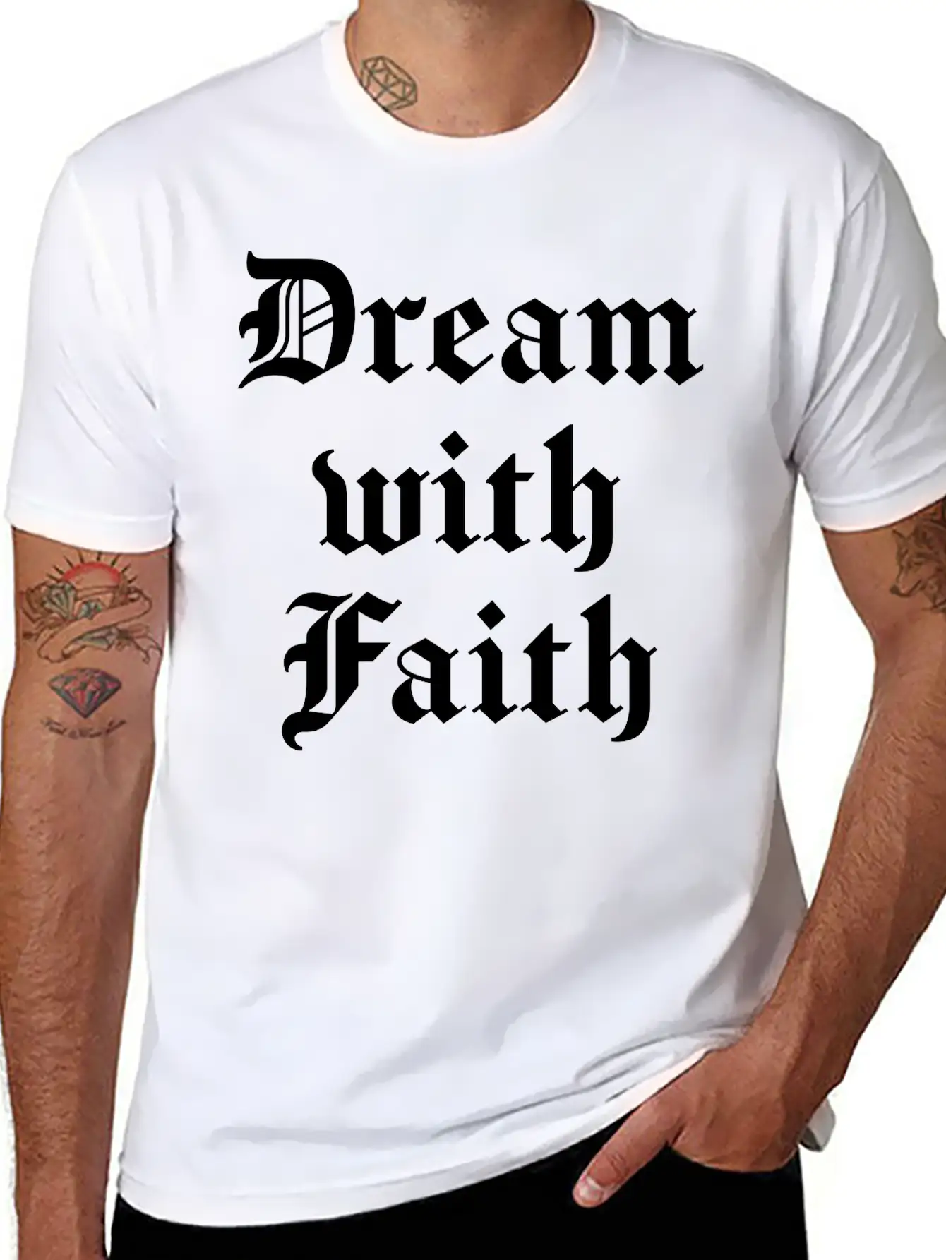 Dream With Faith Timeless Short Sleeve Tee – Comfy And Minimalist Design