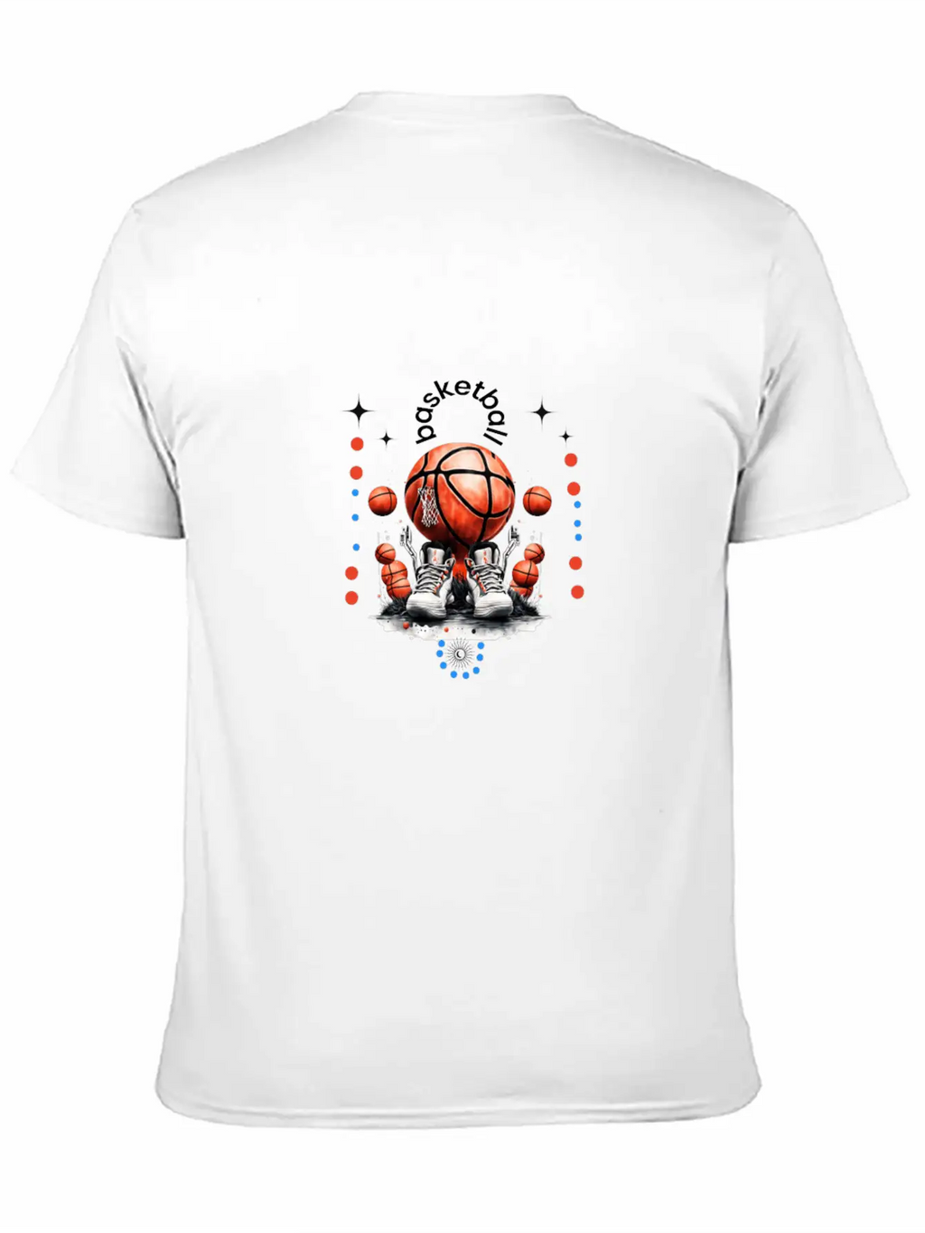 Dribble, Shoot, Score: The Rhythm Of Basketball Breathable Soft Cotton T-Shirt – Timeless Casual Look