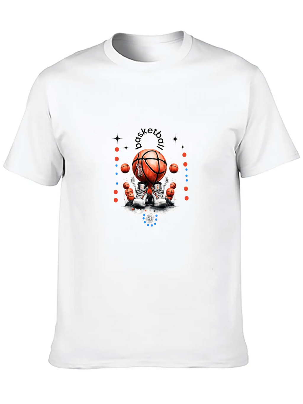 Dribble, Shoot, Score: The Rhythm Of Basketball Breathable Soft Cotton T-Shirt – Timeless Casual Look