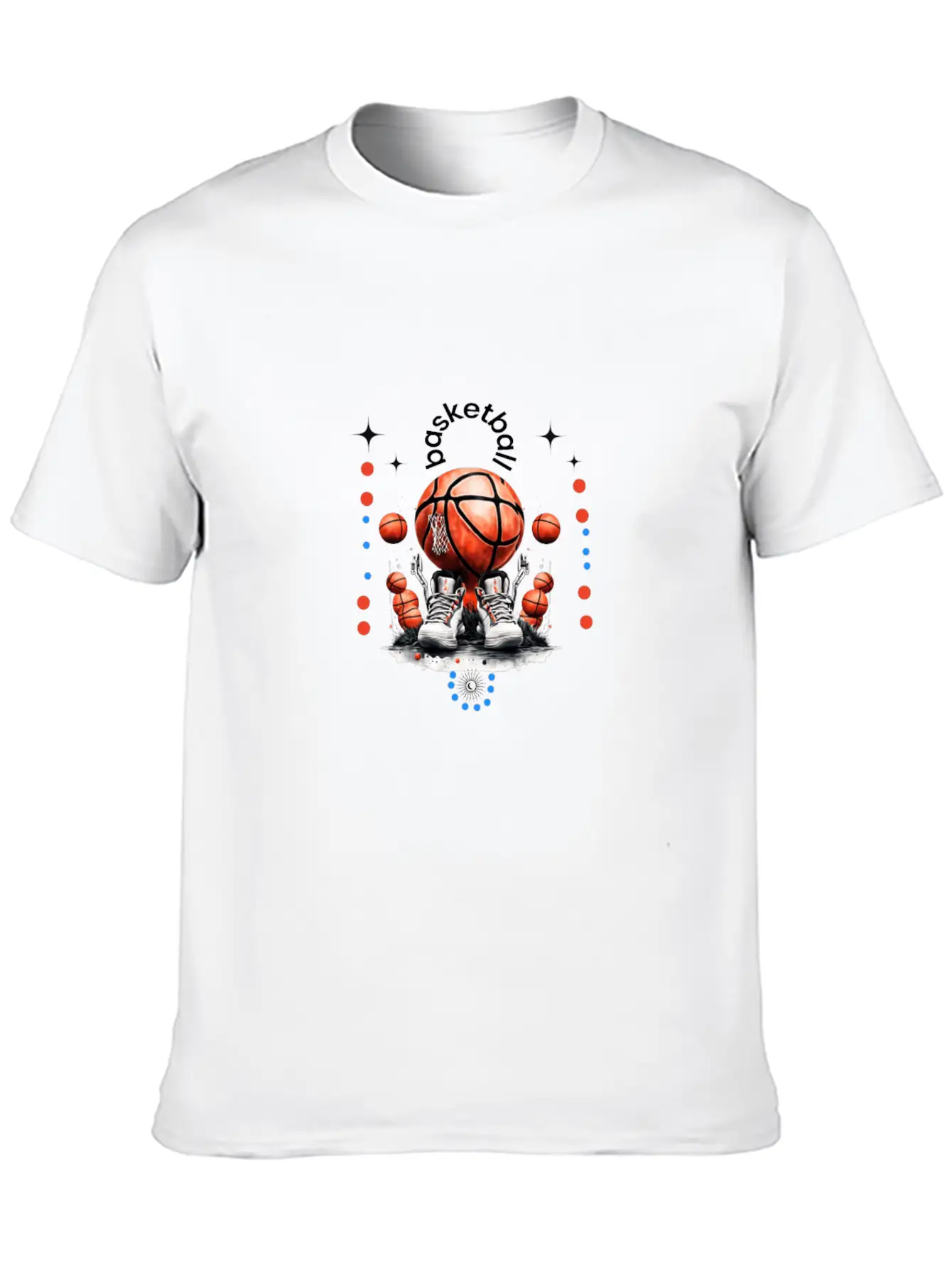 Dribble, Shoot, Score: The Rhythm Of Basketball Breathable Soft Cotton T-Shirt – Timeless Casual Look