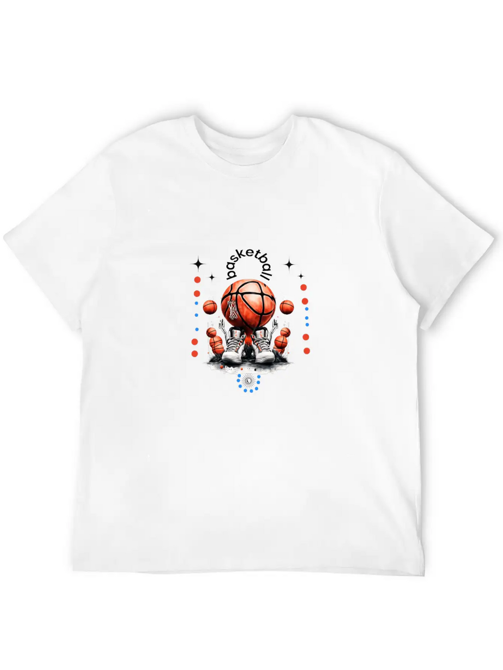 Dribble, Shoot, Score: The Rhythm Of Basketball Breathable Soft Cotton T-Shirt – Timeless Casual Look