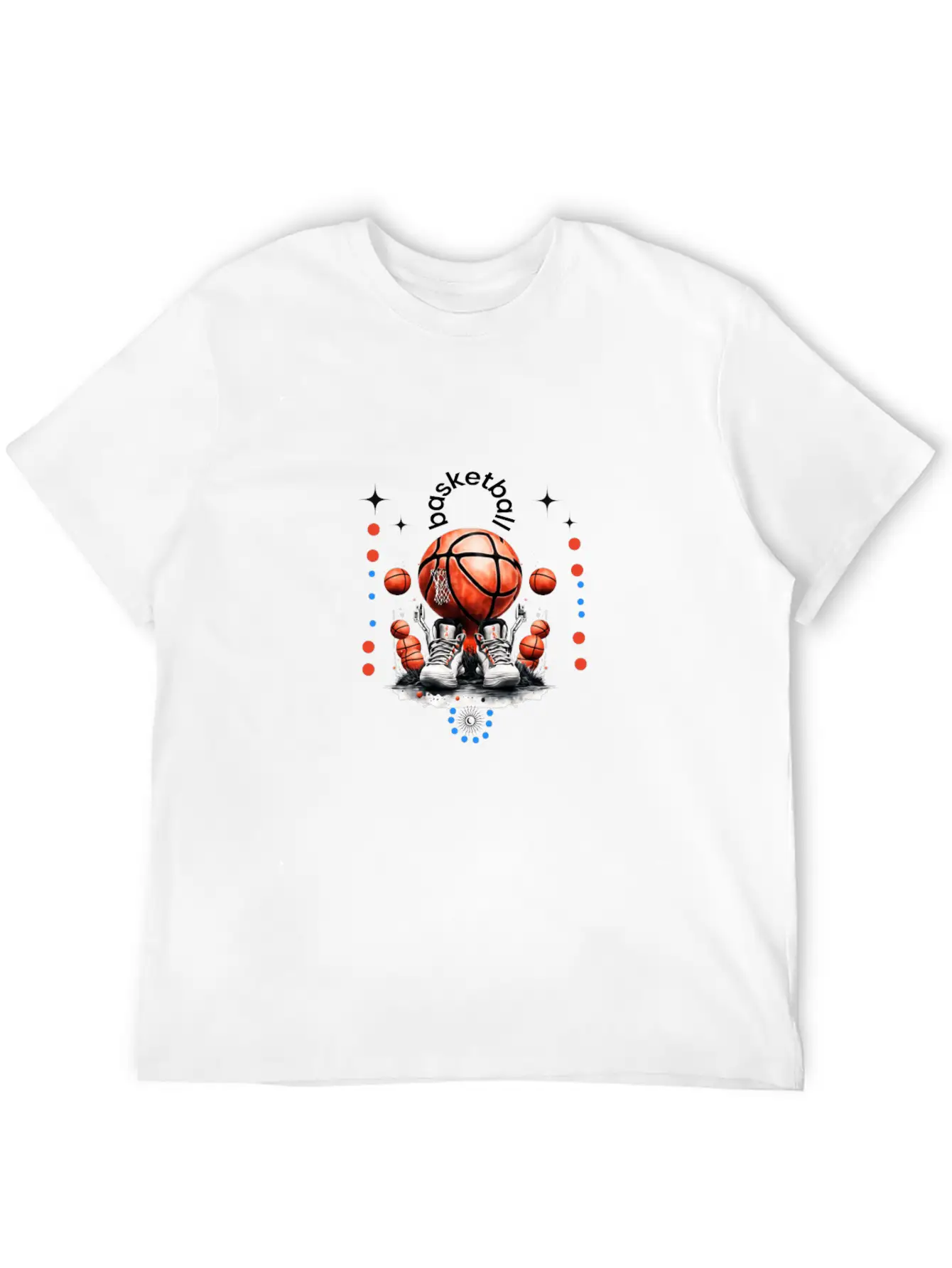 Dribble, Shoot, Score: The Rhythm Of Basketball Breathable Soft Cotton T-Shirt – Timeless Casual Look