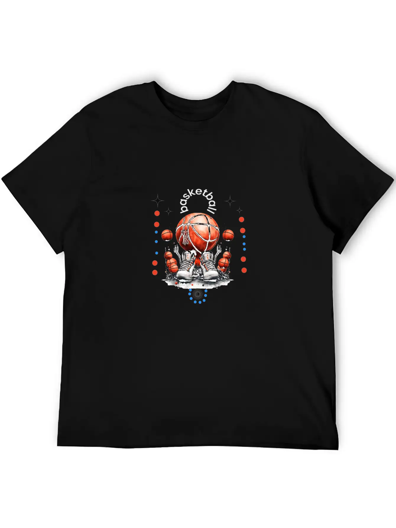 Dribble, Shoot, Score: The Rhythm Of Basketball Breathable Soft Cotton T-Shirt – Timeless Casual Look